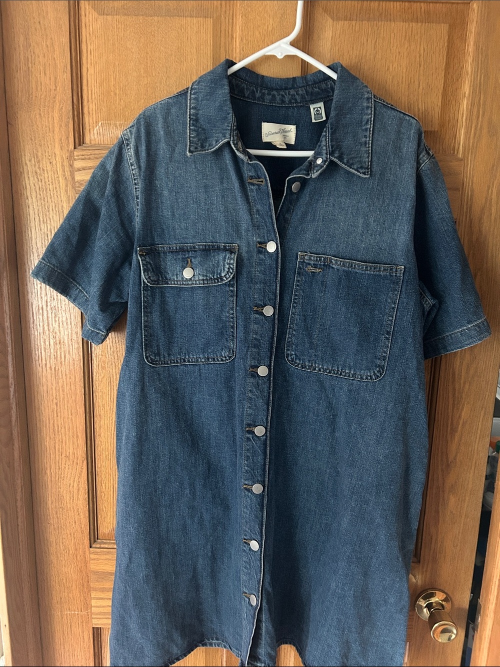 Universal Thread Indigo Denim Shirt Dress